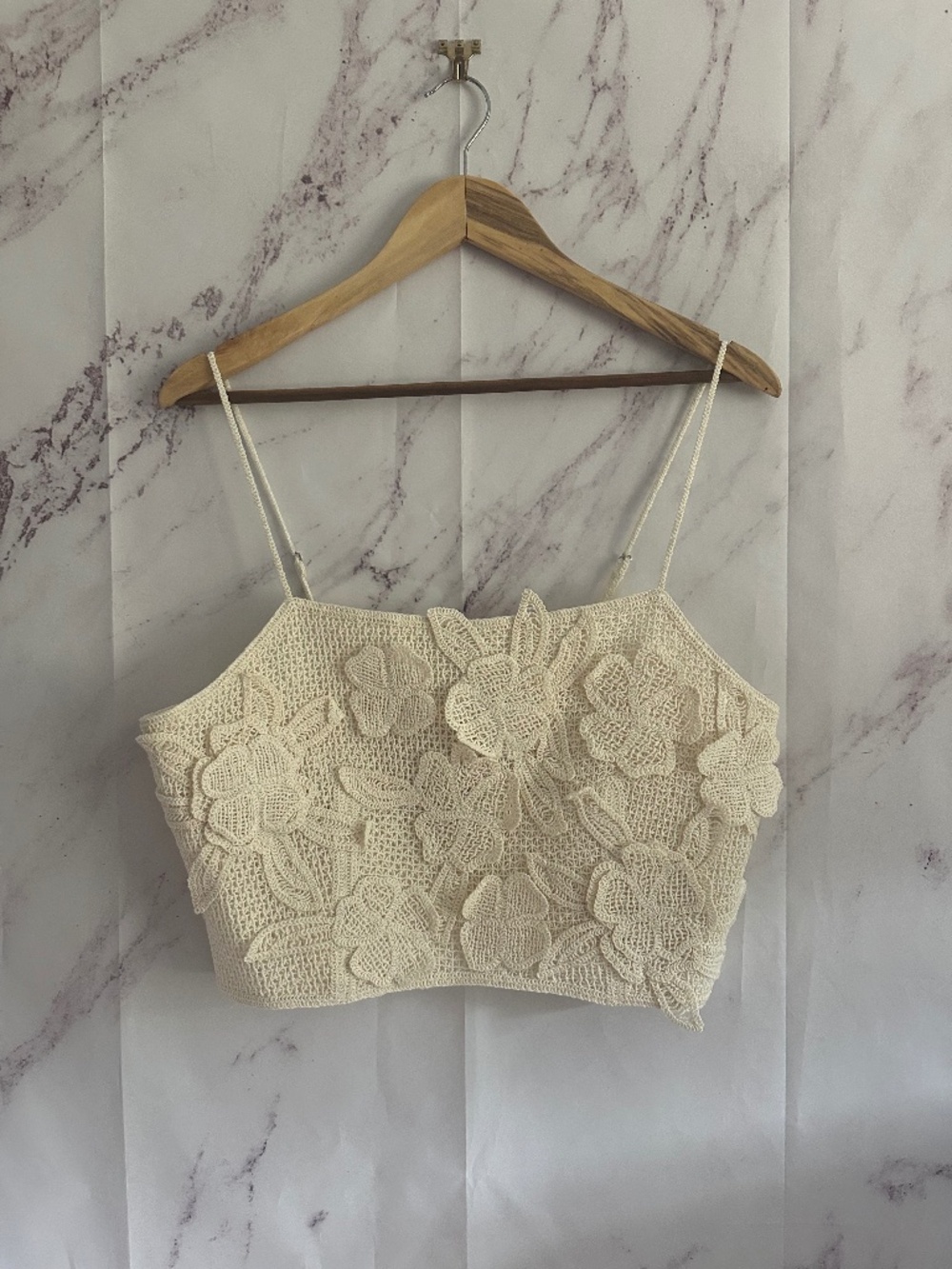 ANTONIO MELANI WOVEN HAVANA FLORAL TOP CREAM WOMENS XL - NEW WITH TAGS